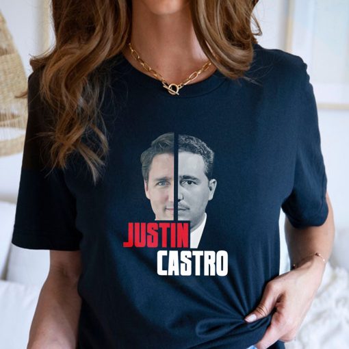 Justin Castro Two Faces Fidel Castro And Justin Trudeau Unisex T-Shirt