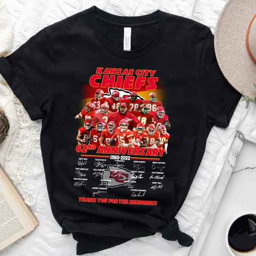 Kansas City Chiefs 62nd Anniversary Thank You For The Memories Unisex T-Shirt