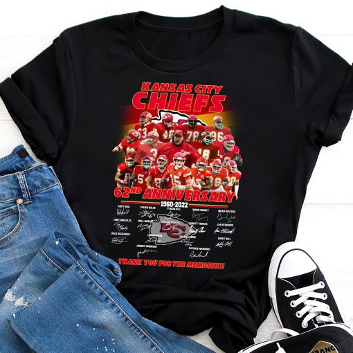 Kansas City Chiefs 62nd Anniversary Thank You For The Memories Unisex T-Shirt