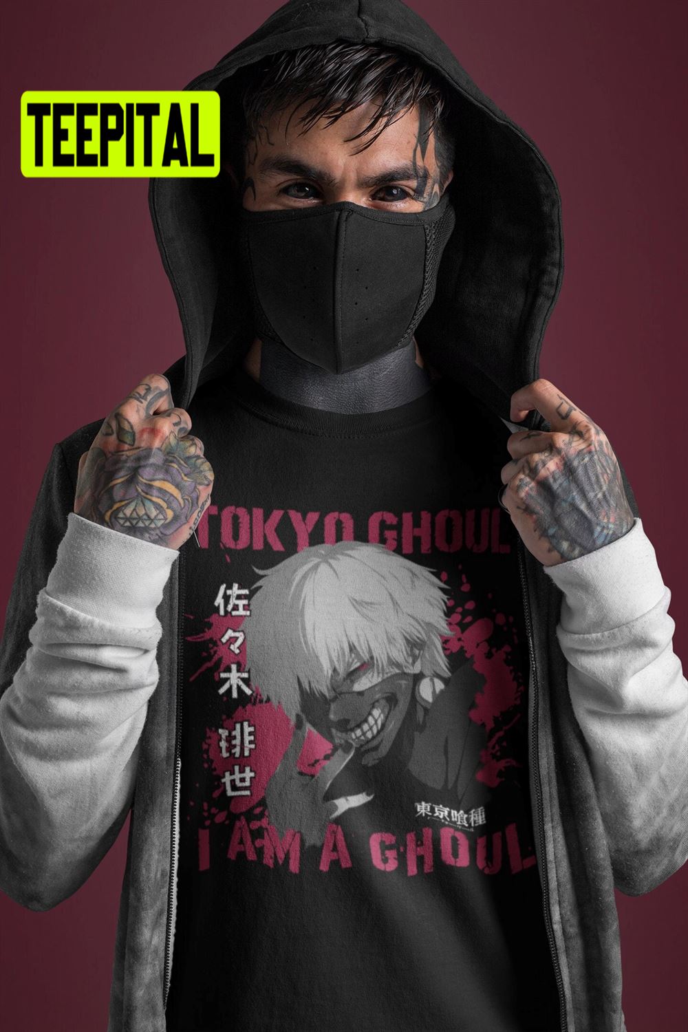 Ken Kaneki Tokyo Ghoul Characters Anime Unisex T-Shirt