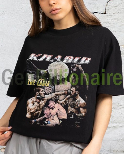 Khabib Nurmagomedov The Eagle Rap Hip Hop 90s Vintage Style Unisex T-Shirt