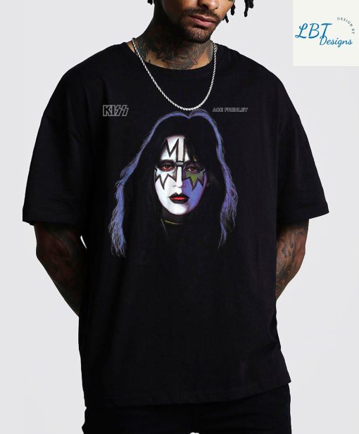 Kiss 1978 Ace Frehley Graphic Rapper Hip Hop Unisex T-Shirt