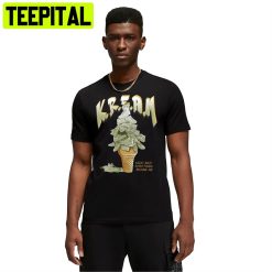 Kream Match Jordani 5 Retro Jade Horizon Unisex T-Shirt
