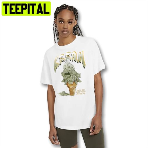 Kream Match Jordani 5 Retro Jade Horizon Unisex T-Shirt