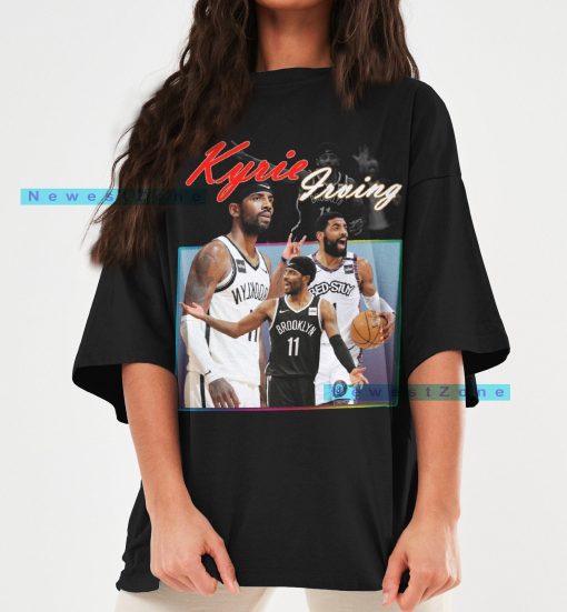 Kyrie Irving Shirt Basketball Player Playoffs 90s Graphic Unisex T-Shirt