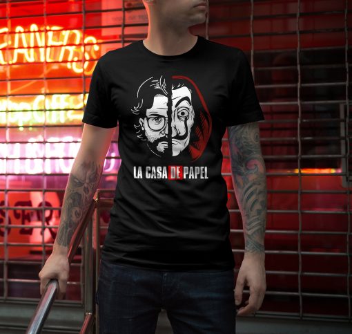 La Casa De Papel 2 Faces Unisex T-Shirt