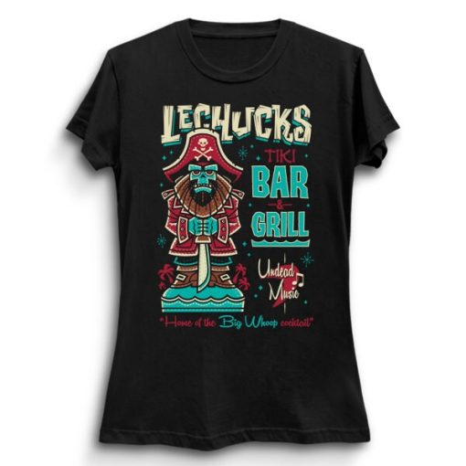 Lechucks Tiki Bar Retro Monkey Island Retro Video Game Ghost Pirate Unisex T-Shirt