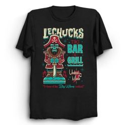 Lechucks Tiki Bar Retro Monkey Island Retro Video Game Ghost Pirate Unisex T-Shirt