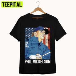 Lefty Retro Portrait Of Golf Legend Golf Tour 2022 Phil Mickelson Unisex T-Shirt