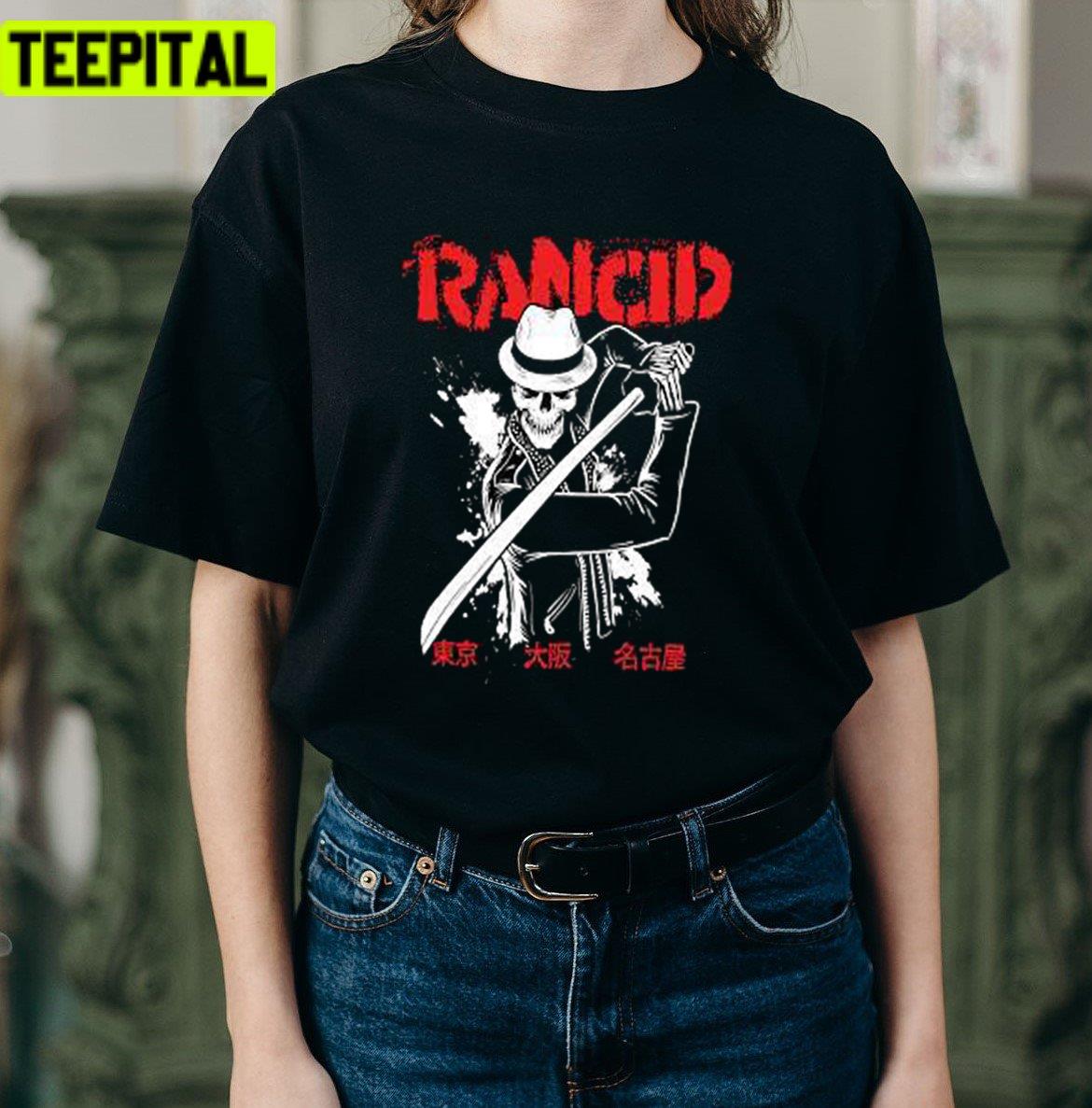 Letsgo Samurai Rancid Band Unisex T-Shirt