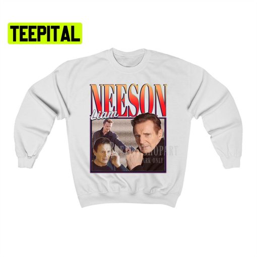 Liam Neeson Retro Vintage Art Unisex Sweatshirt