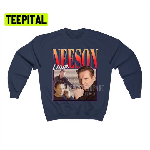 Liam Neeson Retro Vintage Art Unisex Sweatshirt