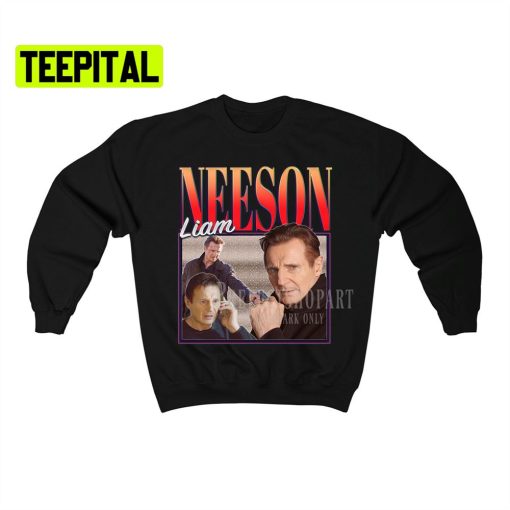 Liam Neeson Retro Vintage Art Unisex Sweatshirt