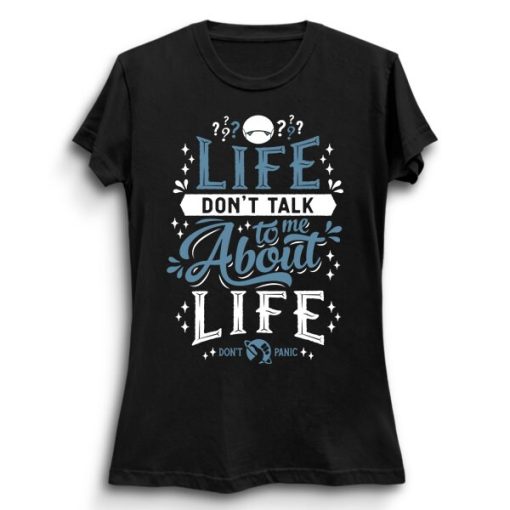 Life Hitchhikers Guide To The Galaxy Sci Fi Movie Geek Science Book Lover Don’t Panic Unisex T-Shirt