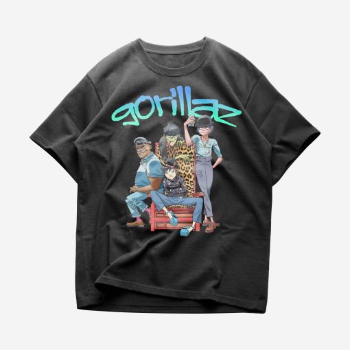 Limited Gorillaz Gorillaz Demon Days Plastic Beach Humanz Streetwear Unisex T-Shirt