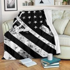 Lineman Flag Lineman Fleece Blanket Throw Blanket Gift