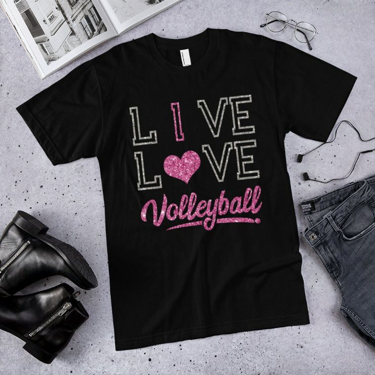 Live Love Volleyball – Girls Volleyball Cute T-Shirt