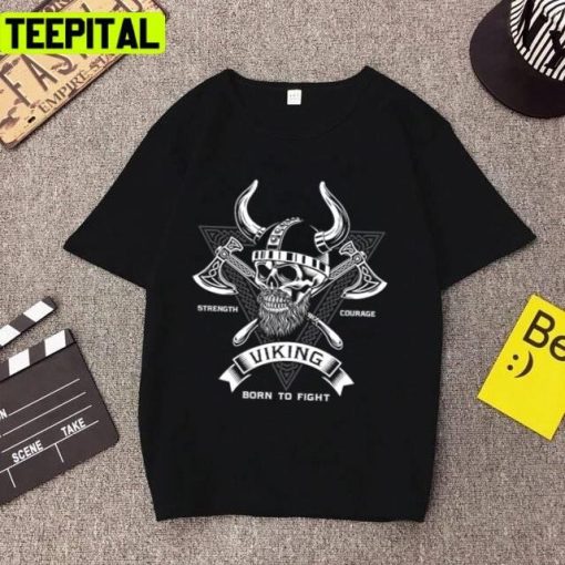 Logo Skull Premium Viking Colored Design Unsex T-Shirt