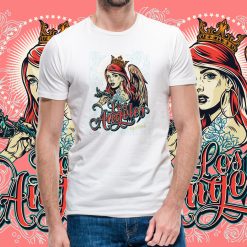 Los Angeles Tattoo Girl Art Unisex T-Shirt