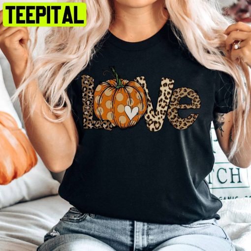 Love Fall Y’all Leopard Print Fall Unisex T-Shirt