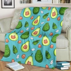 Lovely Avocado Cut Best Seller Fleece Blanket Throw Blanket Gift