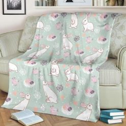 Lovely Rabbit Have Bigger Tools Bestseller Fleece Blanket Throw Blanket Gift