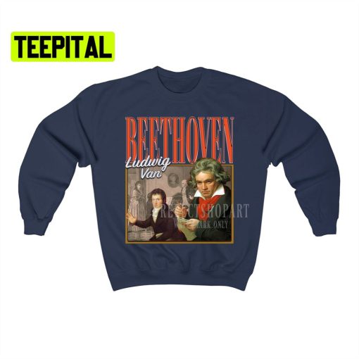 Ludwig Van Beethoven Retro Vintage Art Unisex Sweatshirt