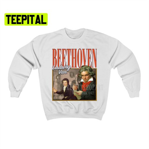 Ludwig Van Beethoven Retro Vintage Art Unisex Sweatshirt