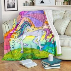 Magic Unicorn Fleece Blanket Throw Blanket Gift