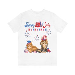 Maine Coon Independence Day Maine Coon Cat 4th Of July Unisex T-Shirt