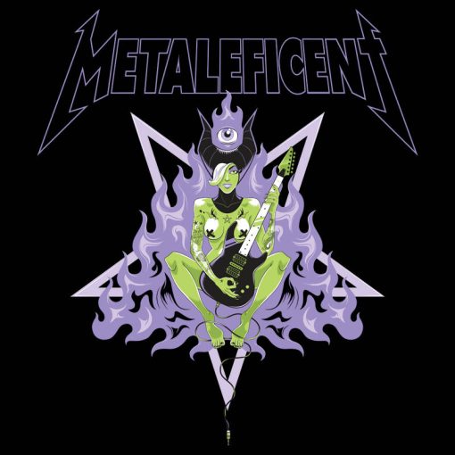 Maleficent Thrash Heavy Metal Goth Pentagram Unisex T-Shirt