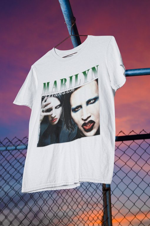 Marilyn Manson 90s Concert Retro Portrait Unisex T-Shirt