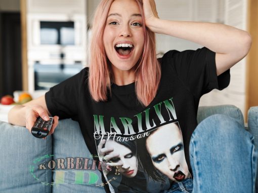 Marilyn Manson 90s Concert Retro Portrait Unisex T-Shirt