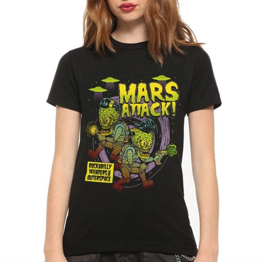 Mars Attacks Animated Design Unisex T-Shirt