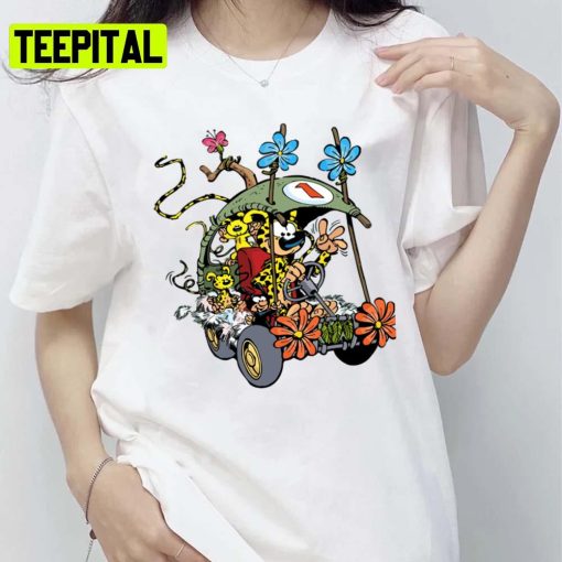 Marsupilami In Car With Family Gaston Lagaffe Unisex T-Shirt