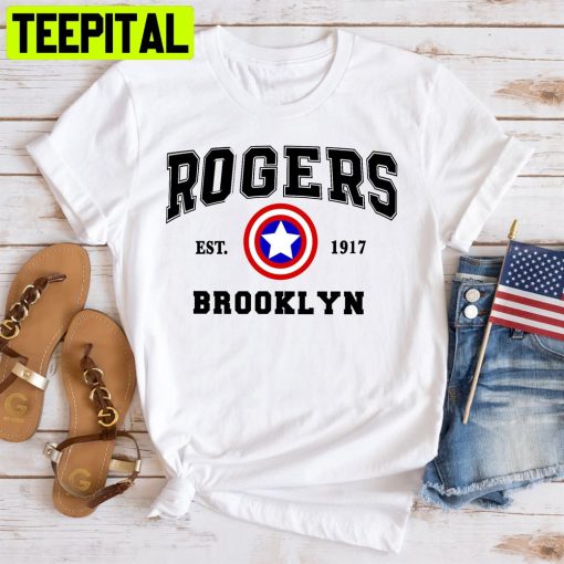 Marvel Superhero Rogers Brooklyn Est 1917 Unisex T-Shirt