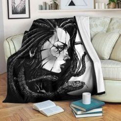 Medusa Premium Fleece Blanket Throw Blanket Gift