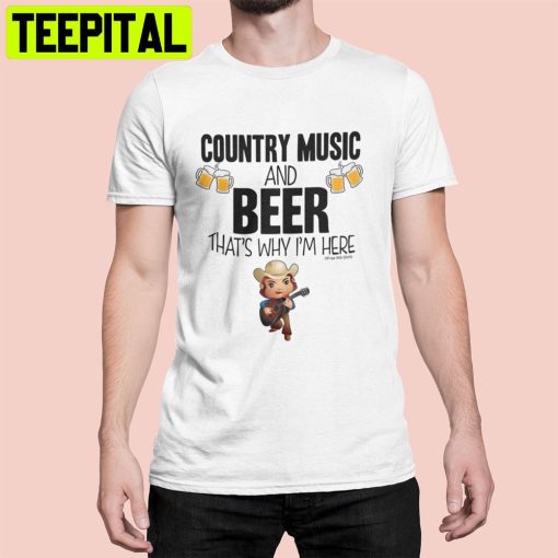 Mens Country Music And Beer Trending Unisex T-Shirt