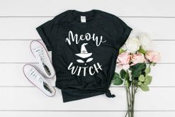 Meow Witch Cat T-Shirt