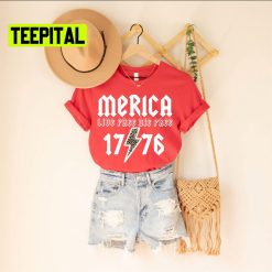 Merica Distressed Love Free Live Free 1776 Unsiex T-Shirt