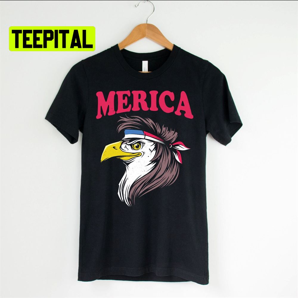 Merica Eagle Distressed Unsiex T-Shirt