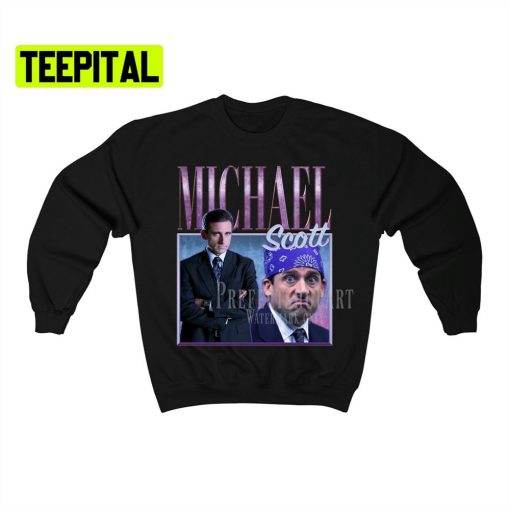 Michael Scott Retro Vintage Art Unisex Sweatshirt