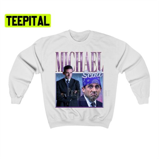 Michael Scott Retro Vintage Art Unisex Sweatshirt