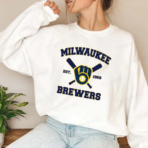 Milwaukee Brewers Crewneck Mlb 2022 Unisex Sweatshirt