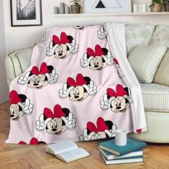 Minnie Mouse Fleece Blanket Throw Blanket Gift