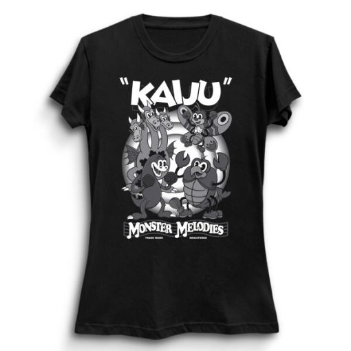 Monster Melodies Vintage Cartoon Kaiju Creepy Cute Monster Kaiju Japanese Cult Movie Unisex T-Shirt