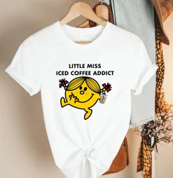 Mr Men Little Miss Coffee Addict Unisex T-Shirt