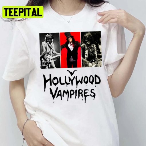 Music Rock Supergorup Hollywood Vampires Johnny Depp Unisex T-Shirt