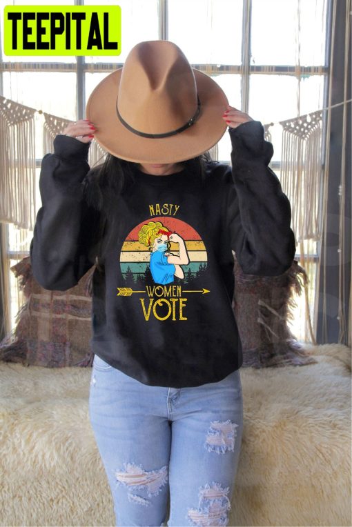 Nasty Voter Democrat Vintage Unisex Sweatshirt