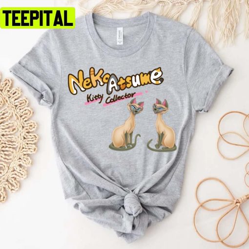 Neko Atsume Siamese Lady And The Tramp Unisex T-Shirt